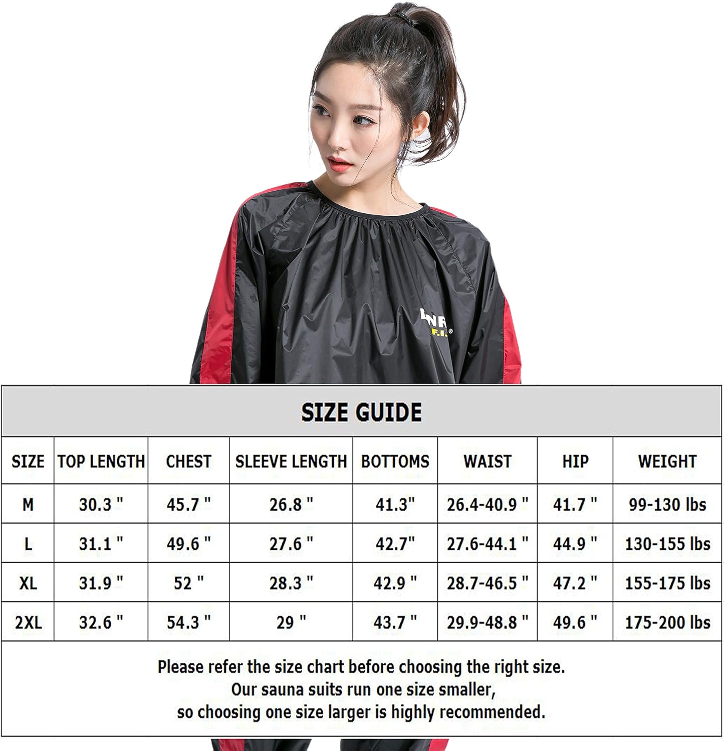 DNRZY F.I.T Sweat Sauna Suits for Men Women Plus Size Anti-Rip Sport Workout Suits Running Sauna Suit Durable Long Sleeves Sweat Workout Clothes : Sports & Outdoors