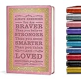 JOHSBYD Pink A5 Lined Leather Journal Notebook,Inspirational Leather Journal Notebook for Men Women,200 Pages 100 Gsm Thick Ruled Paper Daily Diary for School,Travel,Business,Work (Pink)