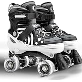 SULIFEEL Rainbow Unicorn Kids Roller Skates for Girls Boys | Adjustable Sizes, ABEC-7 Bearings, Light-Up Wheels, Birthday Gift Beginner Friendly