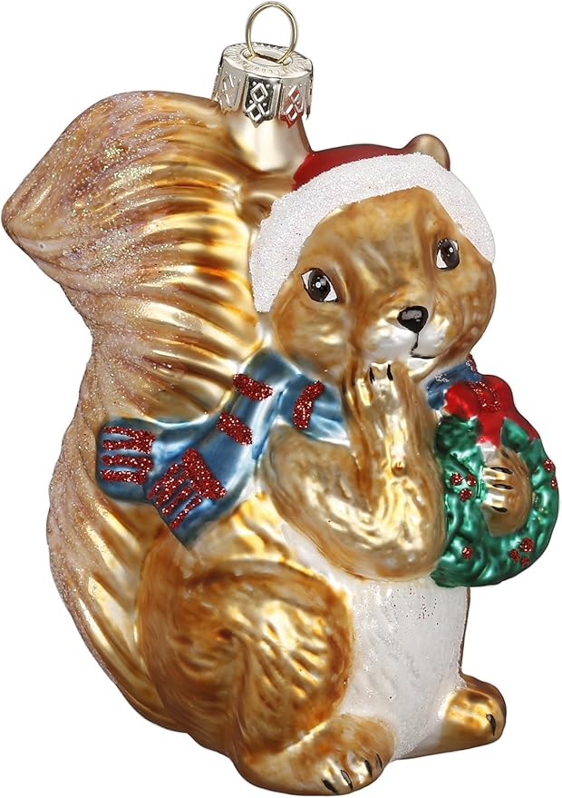 Magic Christbaumschmuck (Eichhörnchen 10,5cm) // Glas Handarbeit