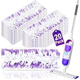 Cafonil 20 Pack Disposable Power Mop Pads for Swiffer Power Mop Pads | Compatible with Swiffer Power Mop Refills Thickened Multi-Surface Replacement for Swiffer Wet Pads Refill on Finished Floors