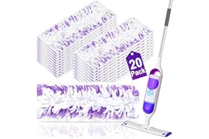 CAFONIL 20 Pack Disposable Power Mop Pads for Swiffer Power Mop Pads,Compatible with Swiffer Power Mop Refills,Thickened Multi-Surface Replacement for Swiffer Wet Pads Refill on All Finished Floors