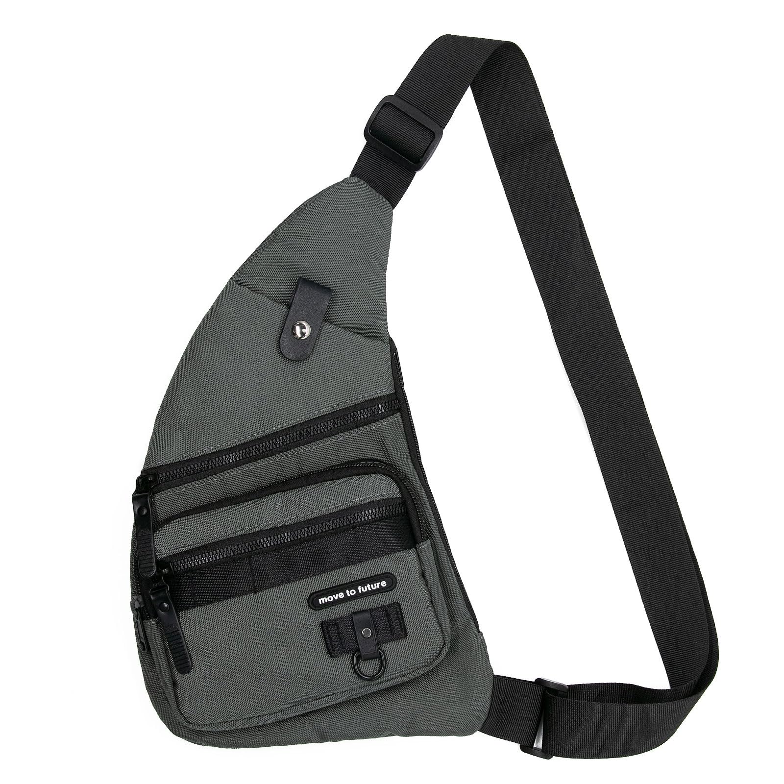 Long Keeper Chest Bag Sling Bag for Men Women, Travel Crossbody Backpack Mens Shoulder Bag Waterproof Personal Pocket Bag Slim Lightweight Gym Cycling Bag