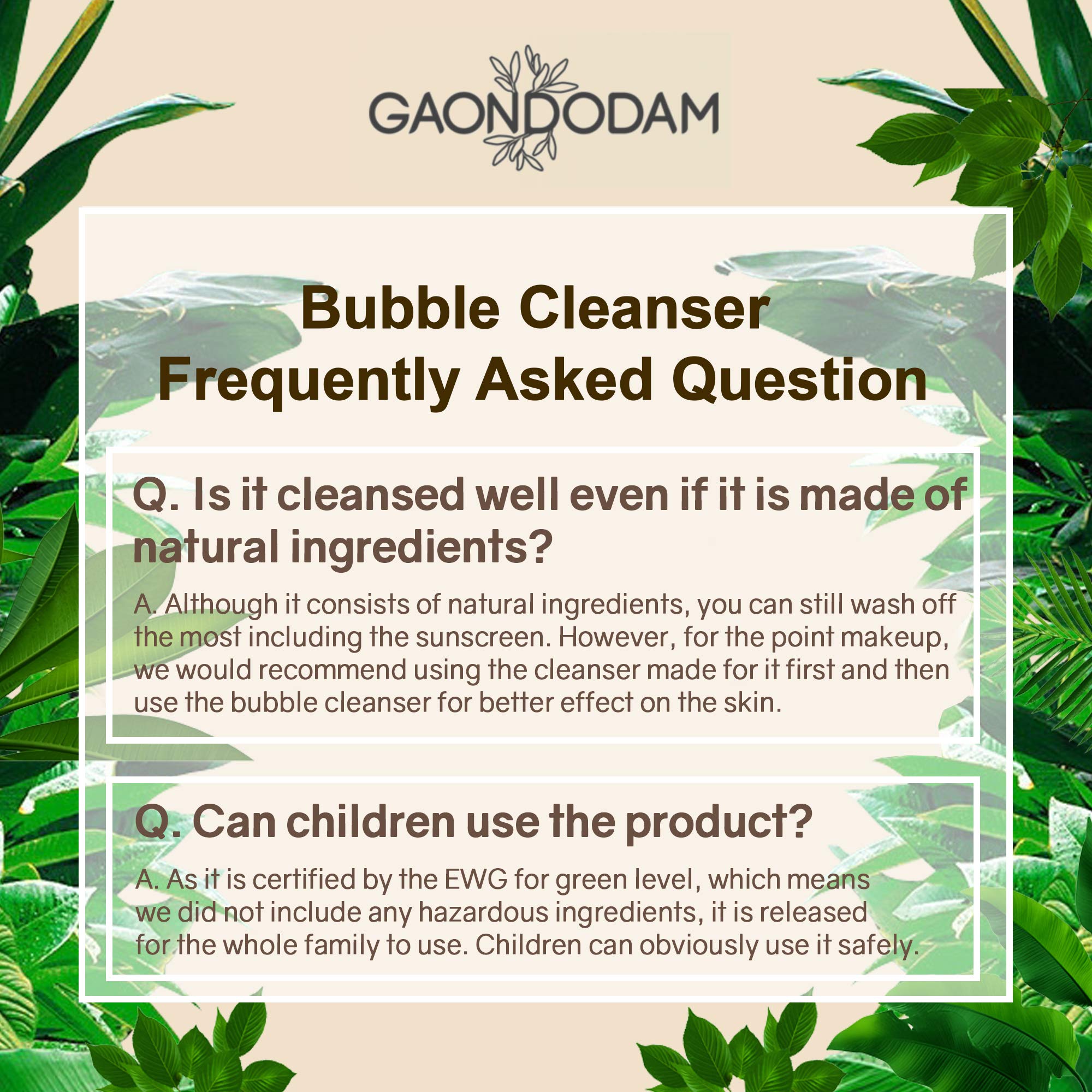 gaondodam pure bubble cleanser
