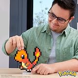 Mega Brands MEGA Pokémon Charmander Pixel Action Figure 349 Pieces Build Display view 2