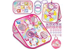 HELLOJOY Bean Bag Toss Game for Kids - Cornhole Board Outdoor Toys for Toddlers -Party Activities Carnival Outside Yard Backyard Beach Lawn Games Toy for Kid Boys Girls Age 3 4 5 6 7 8 Year Old Birthday Gifts