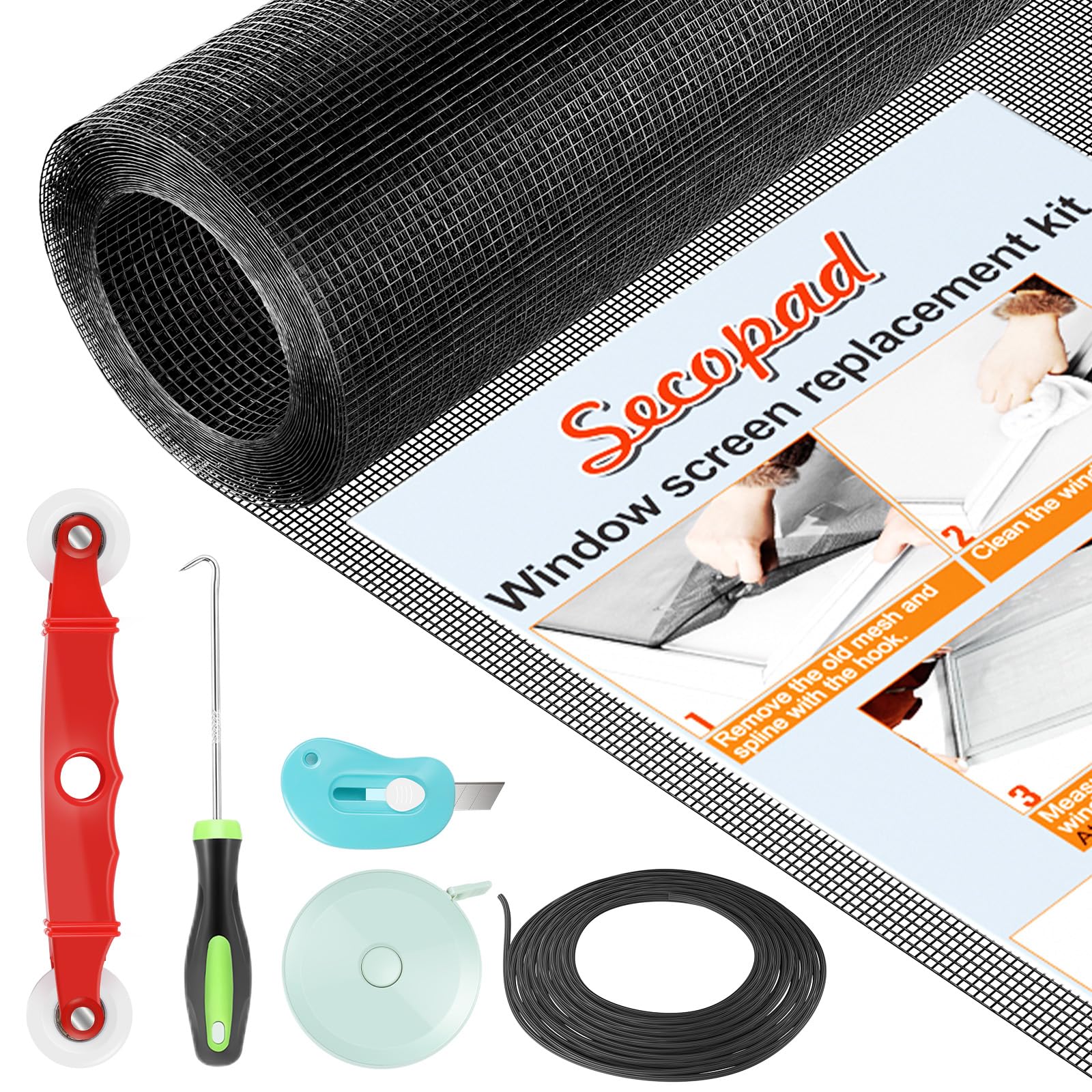 Window Screen Door Repair Kit, 48
