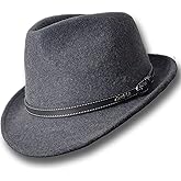 Oztrala Trilby Felt Hat Australian Wool Leather Band Fedora Fur Men/Women Bucket HW03 Trilby