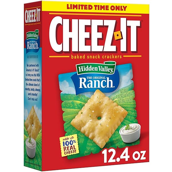 CHEEZ-IT CHEESE CRACKERS, BAKED SNACK CRACKERS, LUNCH SNACKS,...