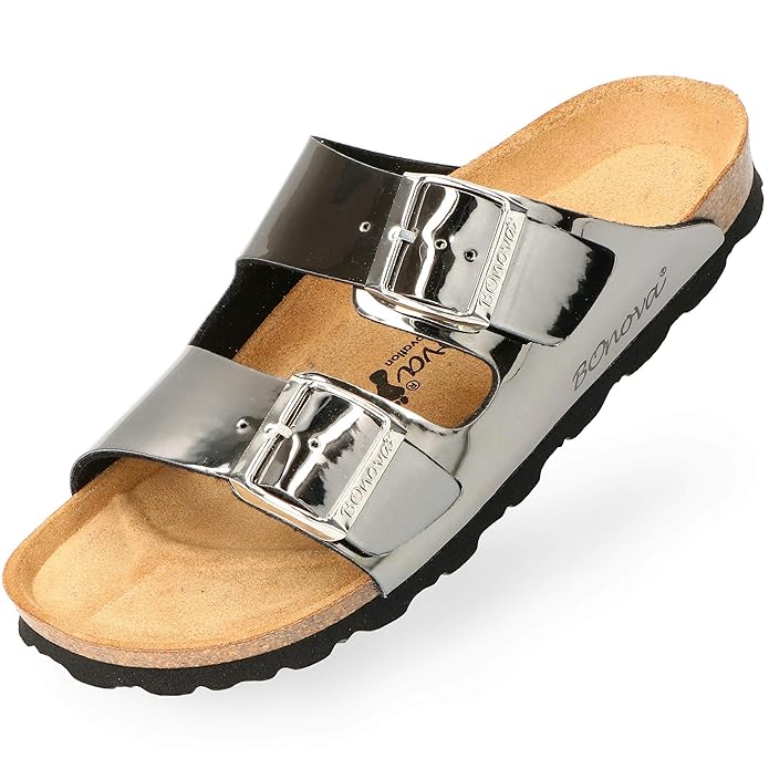 BOnova® Schwanberg Damen Sandalen - Bequeme Pantoletten in 9 Farben - Handmade IN Spain