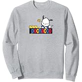 SANRIO Pochacco Good Company Unisex-Adults Black Sweatshirt