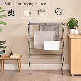 Vivo Technologies 3 Tier Extendable Clothes Airer Foldable Grey 7.5m Drying view 2
