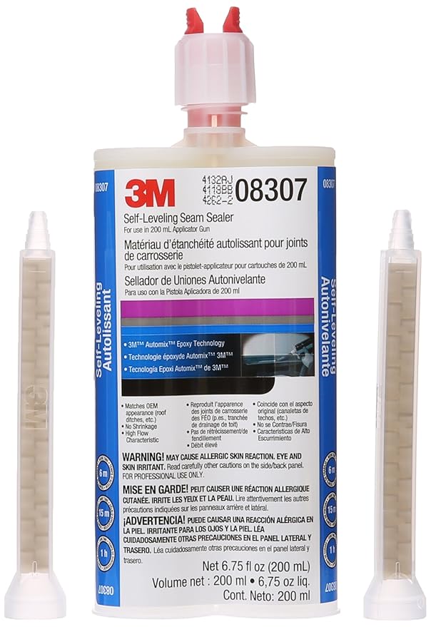 3M 08307 SelfLeveling Seam Sealer Cartridge 200 ml Automotive
