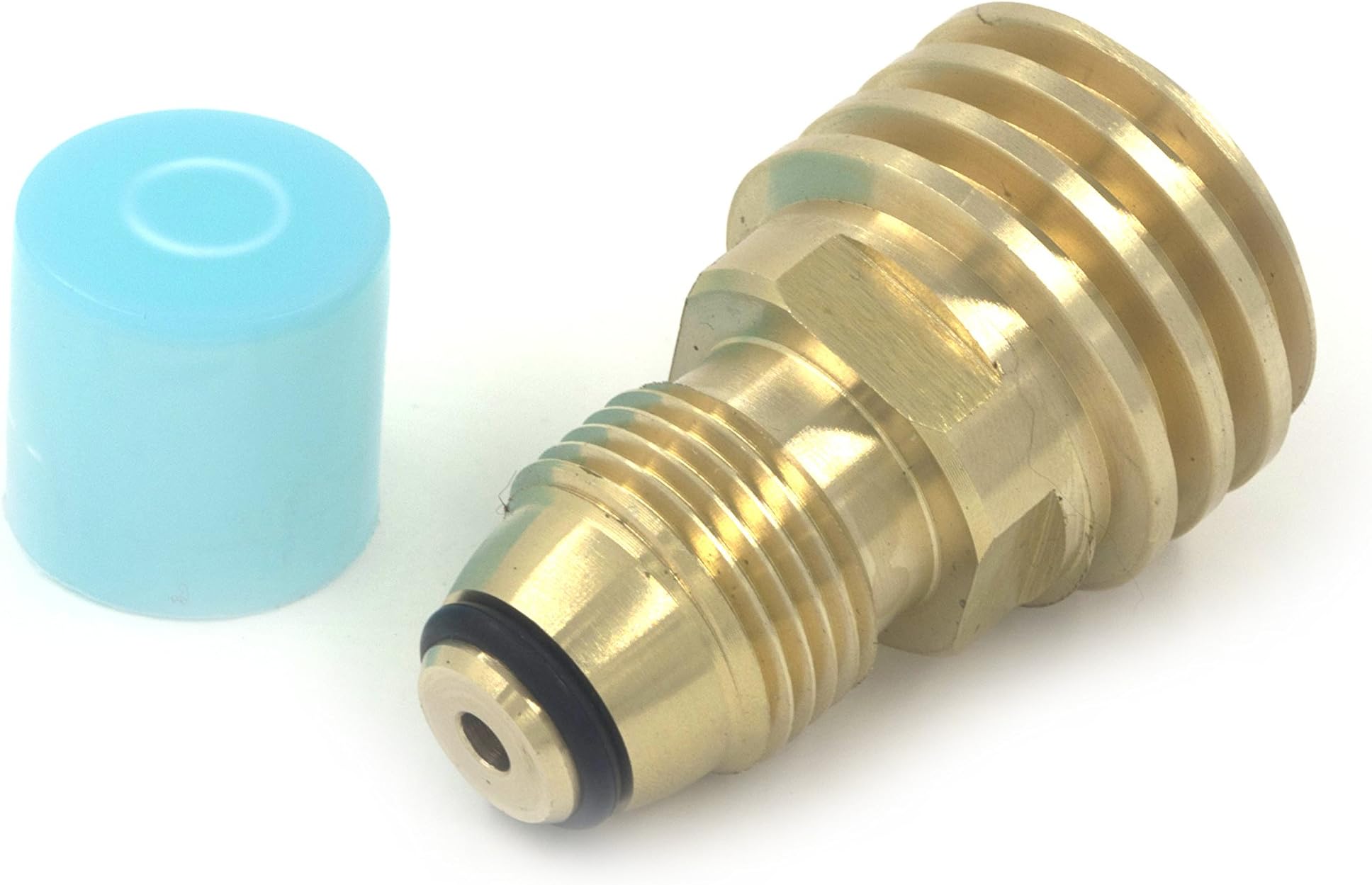 VAVO Propane Tank Adapter Universal Converts POL LP Gas Grill Tank to QCC1/ Type1 -100% Solid Brass Regulator Valve Accessory and Replacement