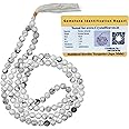Crystal Japa Mala - 108 Beads Buddhist Prayer Beads - AAA Grade Original Healing Gemstone Agate Mala for Yoga Meditation Spiritual Reiki Feng Shui