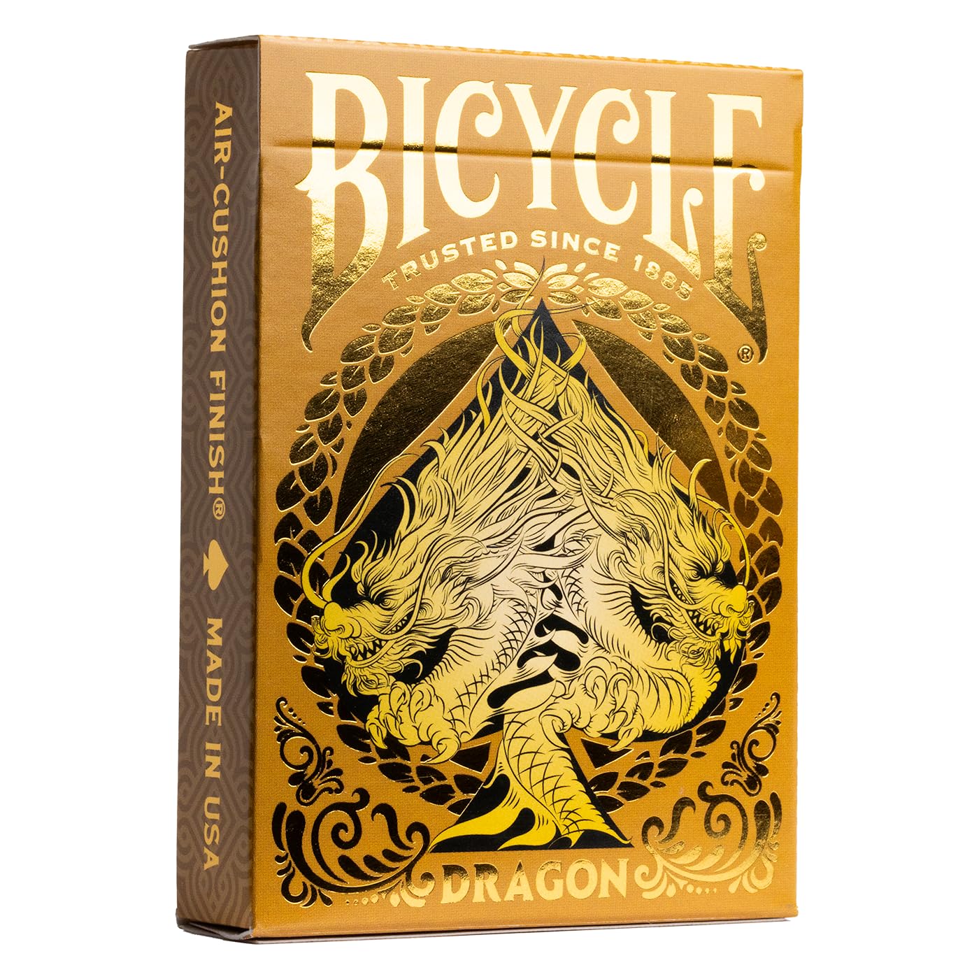 Bicycle Gold Dragon Playing Cards - 1 Deck, Air Cushion Finish, Professional, Superb Handling & Durability, Great Gift For Card Collectors, 20 cm x 66 cm x 95 cm