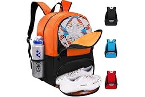 Hsmihair Soccer Bag,Youth Soccer Backpack, Football Volleyball Basketball Backpack fo,Sport Equipment Bags with Shoe compartment