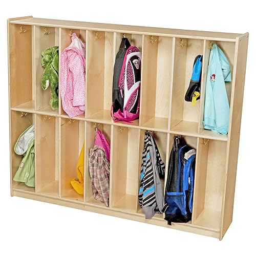 Contender 16-Section Classroom Coat Locker Backpack Hanger