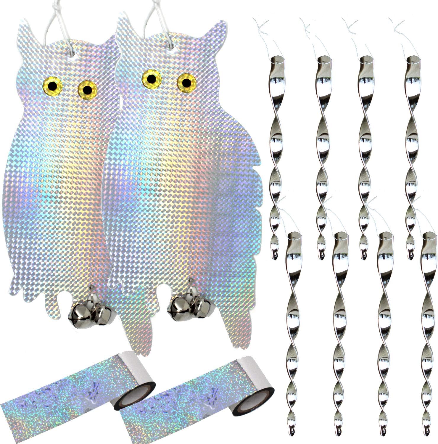 Amazon.com : JALOUSIE 12 Pack Bird Repellent Bundle Bird Scare Tape