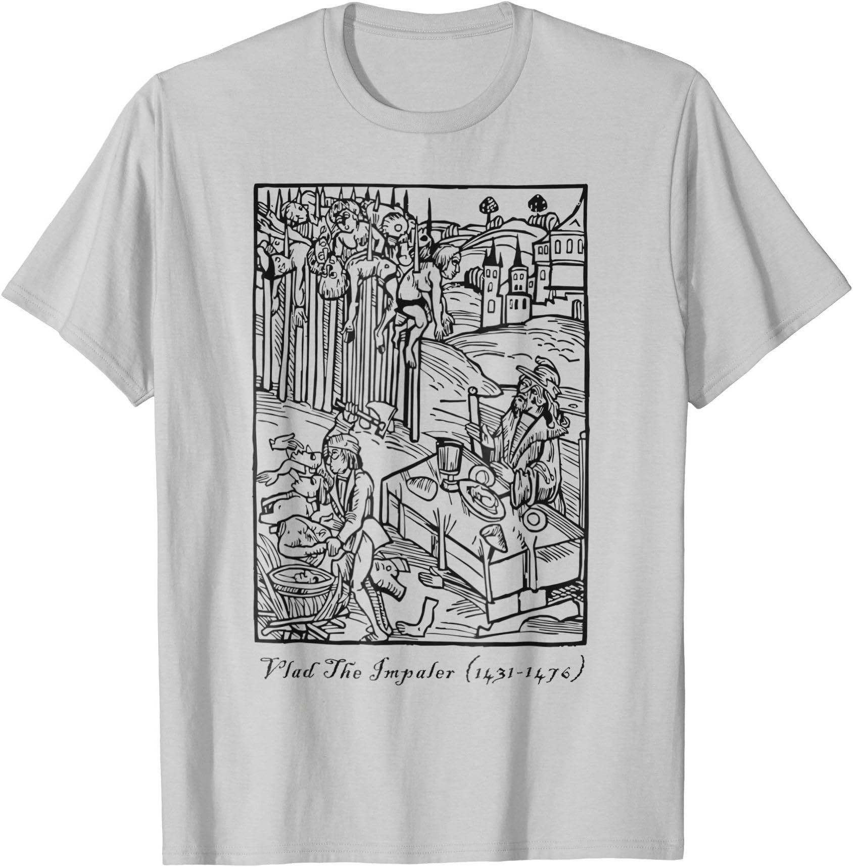 Vlad The Impaler T-Shirt Vamipire Tepes Dracula Tee Gift