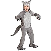 Kid's Grey Wolf Jumpsuit Costume, Forest Animal Halloween Outfit for Children