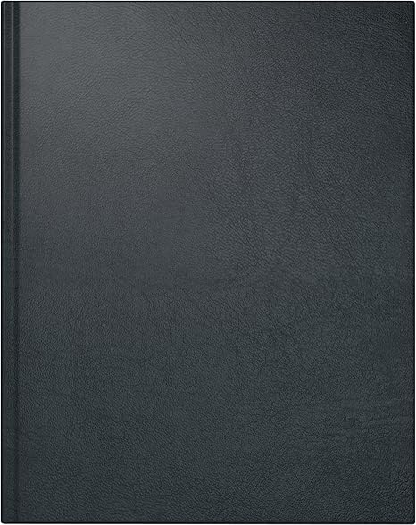 rido/idé 702407490 Buchkalender Managerkalender TM, 2 Seiten = 1 Woche, 205 x 260 mm, Kunstleder-Einband Belnova schwarz, Kal