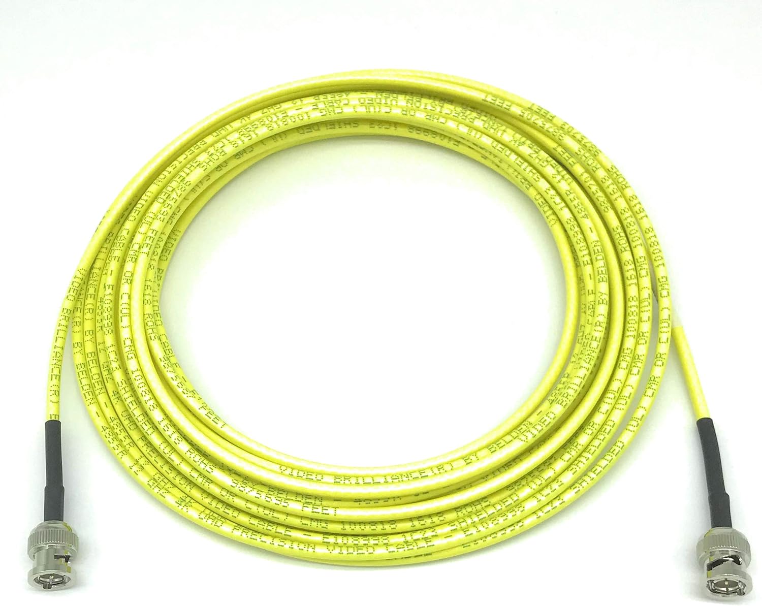 AV-Cables 12G 4K HD SDI BNC - BNC Cable Belden 4855R Mini RG59 (3ft, Green): Home Audio & Theater