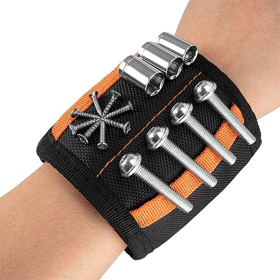 Organizzazione Attrezzi Professionale Cintura Porta Attrezzi Con Bracciale Magnetico Tiuxiu - Tessuto Oxford 1680D, Per Elettricisti E Falegnami Tessuto Oxford 1680d Impermeabile