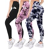 Blisset 3 Pack High Waisted Leggings for Women with Pockets Soft Active Tummy Control Pants for Yoga Running & Daily Wear