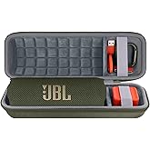 co2CREA Hard Travel Case Replacement for JBL Flip 7 Flip 6 FLIP 5 Waterproof Portable Bluetooth Speaker (Green Case)