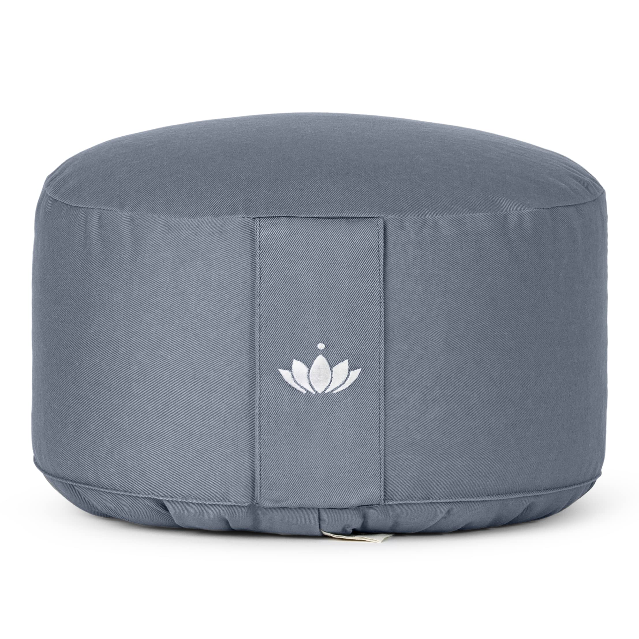 Lotuscrafts Meditation Cushion High LOTUS - Height 20 cm - Spelt Filling - Washable Cover Organic Cotton - Floor Cushion Meditation - Yoga Cushion - Meditation Pillow - Yoga Pillow - GOTS Certified