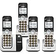 VTech VG231-4 Cordless Phone 4-Handset with Large Display and Big Buttons, DECT 6.0 with Caller ID/Call Waiting, Full Duplex Speakerphone, ECO Mode, Last 10 Number Redial, Easy to Use