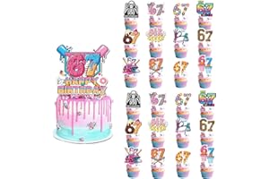 67 Meme Happy Birthday Decor, Colorful Graffiti Style Party Bunting, Funny 67 Themed Birthday Decorations for Teens and Adult