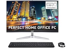 Acer Aspire C24-1650 All-in-One PC - (Intel Core i3-1115G4, 8GB, 512GB SSD, 23.8 inch Full HD Display, Wireless Keyboard and 