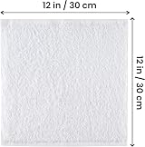 Utopia Towels Flannel Face Cloths Set 30x30 cm 24-Pack White 100% Cotton view 2