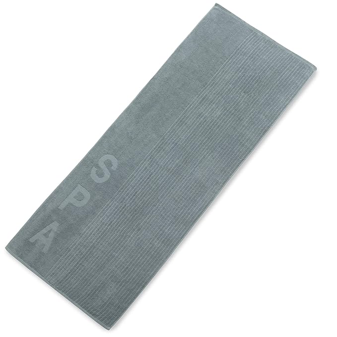 aqua-textil Bahamas Saunatuch, Frottee Baumwolle, Sauna Handtuch in grau, 80 x 200 cm, 0010974