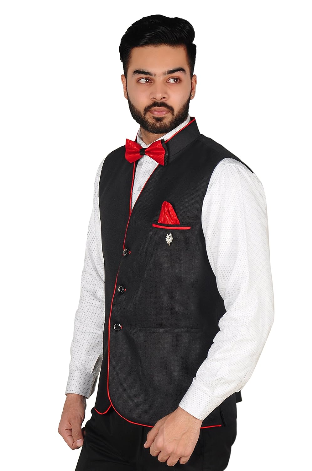 oora hartmann men's cotton blend woven nehru jacket