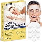 Wooshin Labottach Forehead Wrinkle Patches Overnight 12ct Korean Hydrogel Anti Wrinkle Patches with Collagen, Hyaluronic Acid and Vitamin E for Forehead Lines