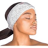 Kitsch Spa Headbands for Women- Makeup Headband, Headbands for Washing Face and Facial Headband with Ponytail (Micro Dot)