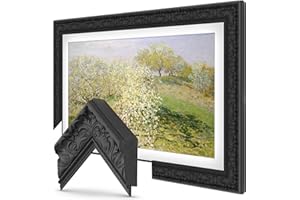 FRAME MY TV Tuscan Matte Black 55" Premiere Deco TV Frame - Compatible ONLY with Samsung The Frame TVs (Fits 2021-2025, LS03A, LS03B, LS03C, LS03D, LS03FA)