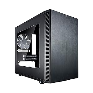 Fractal Design Nano S Window - Mini Tower Computer Case - ITX - Optimized for High Airflow and Silent Computing with Moduvent Technology -2X Dynamix X2 GP-14 Fans Included -Black Window