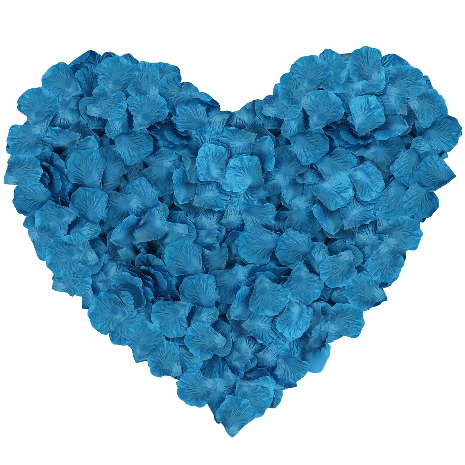 Neo LOONS 1000 Pcs Artificial Silk Rose Petals Decoration Wedding Party Color Azure