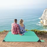 Odoland Outdoor Pocket Travel Blanket Beach Mat Waterproof Sand Proof 63x43 view 6
