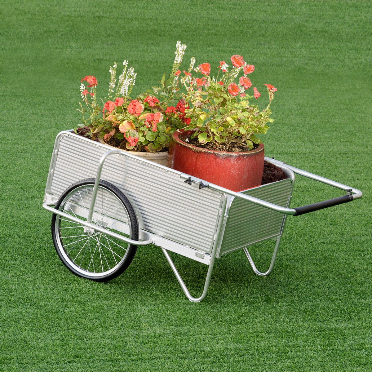 Giantex Folding Utility Cart Garden Trolley Tool Cart Heavy Duty