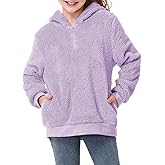 Century Star Girls Fuzzy Fleece Hoodies Sweatshirt Pullover Kids Teen Loose Outwear Coat Casual Fashion Fall Winter 6-16 Y