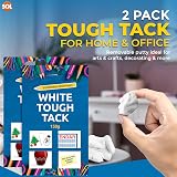 SOL 300g White Tough Tack White Non Marking Wall Adhesive Putty 2x150g view 3