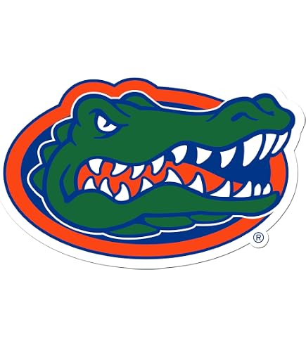 Adesivo Decal Florida Gators 8x8 Cm Full Color - Per Finestre, Fatto In USA, Licenza Ufficiale NCAA - 2