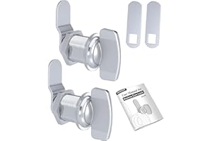 Naissian RV Thumb Cam Lock,Keyless Thumb Twist Operated, for Boat, RV Storage Compartment Baggage Door, Outdoor Shower Lock Latch,1-1/8 Inch, Pack of 2