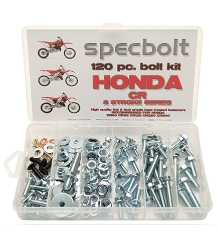 250pc Specbolt Honda CR Two Stroke Bolt Kit for Maintenance