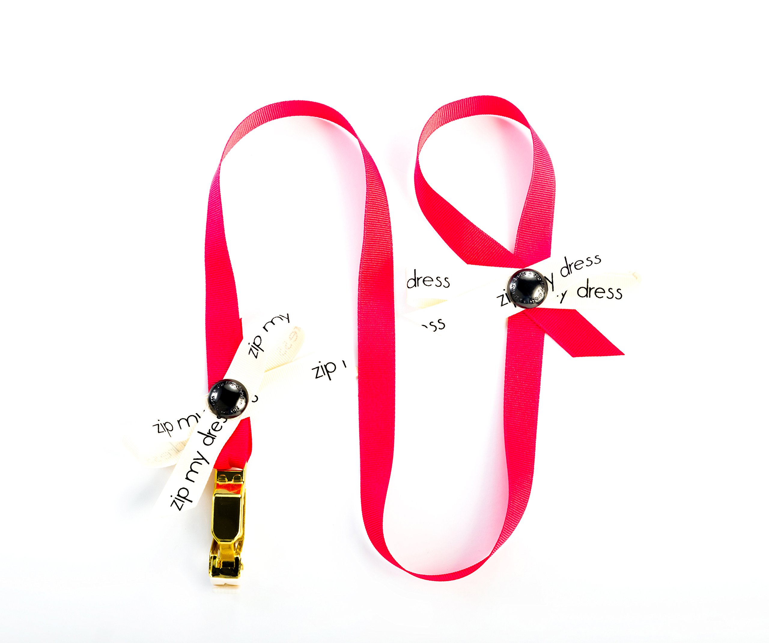 Zip My Dress Premium Zipper Puller with Black Ribbon